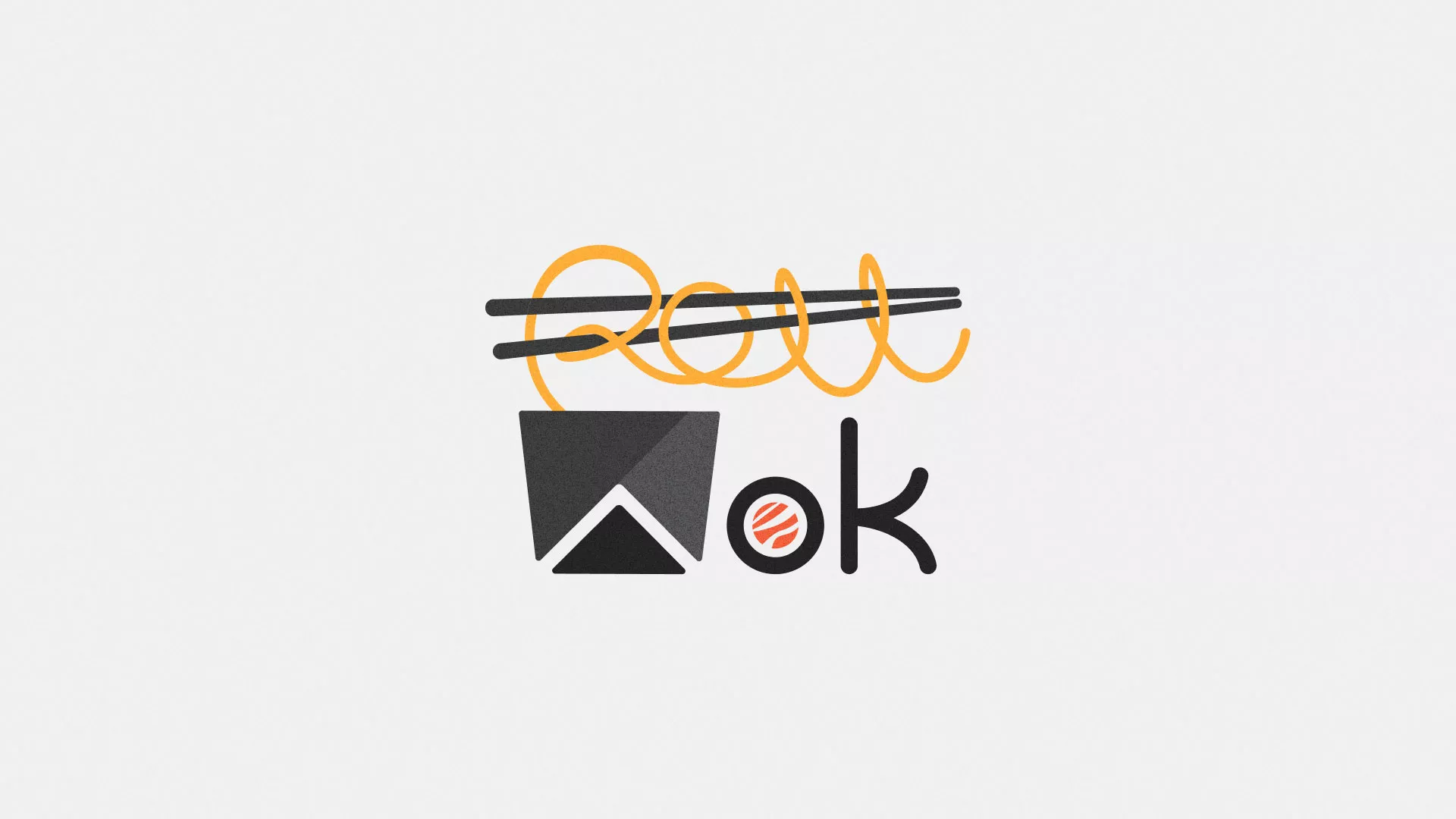 Разработка логотипа в Янауле для суши-бара «Roll Wok Club» Разработка логотипа в Янауле для суши-бара «Roll Wok Club»